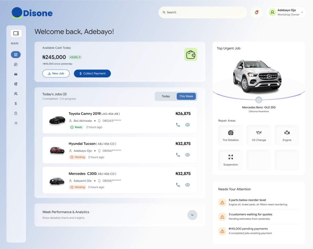 Auto Repair Shop Software in Nigeria